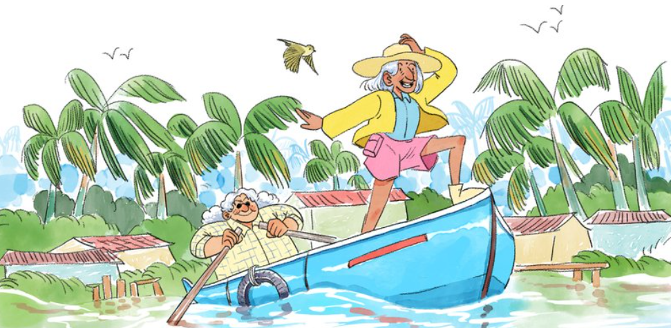 Nanammal and Kamalathal Travel by Sea